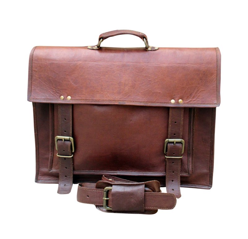 solo leather messenger bag