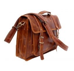 Genuine Leather Messenger Shoulder Bag