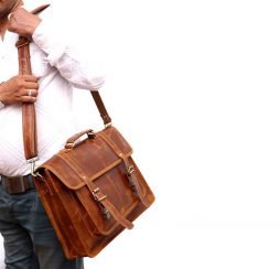 Genuine Leather Messenger Shoulder Bag