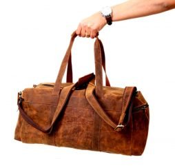 Distressed Leather Travel Bag