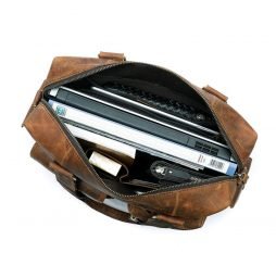Genuine Leather Travel Handbag